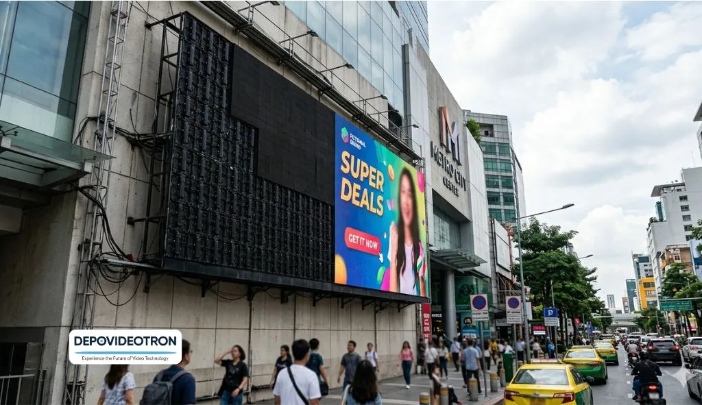 panel videotron mati sebagian