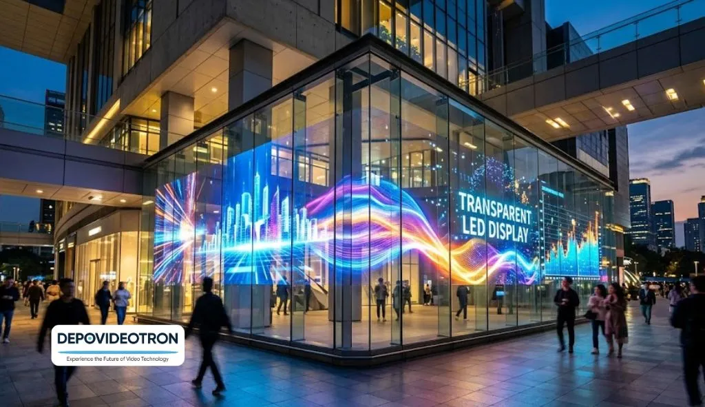 transparent led glass