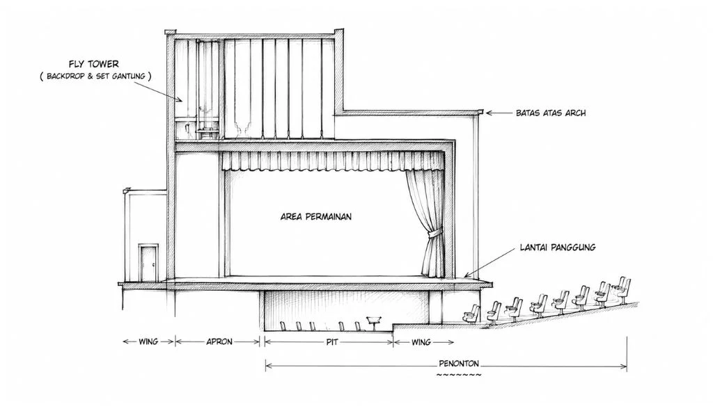 sketsa panggung proscenium 2